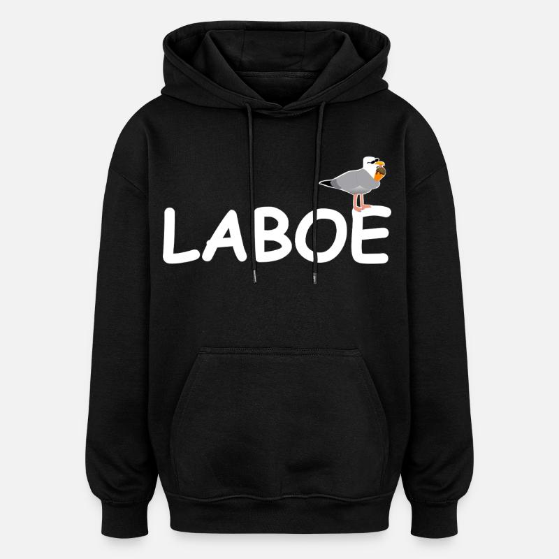Laboe Ostsee - Oversized Unisex Hoodie - Schwarz