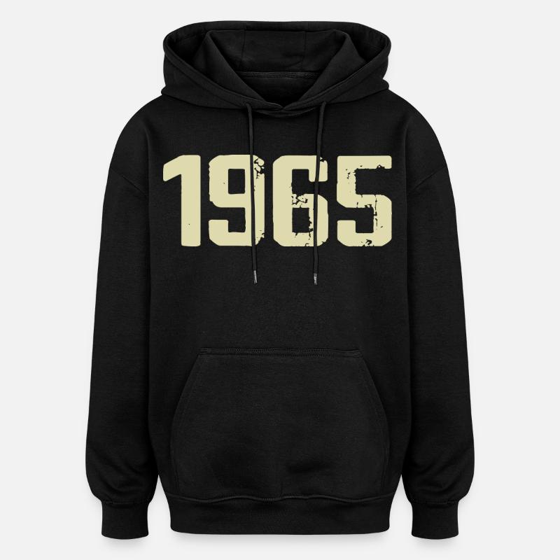 Jubilé 1965 - Sweat à capuche oversize unisexe - noir