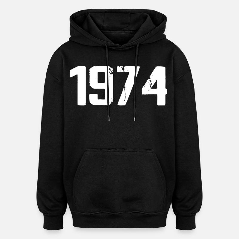 1974 - Awesome since 1974 - Oversized Unisex Hoodie - black