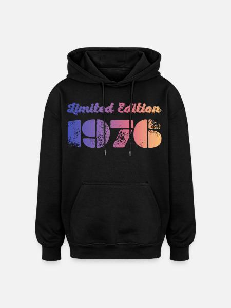 Millésime 1976 - Sweat à capuche oversize unisexe - noir