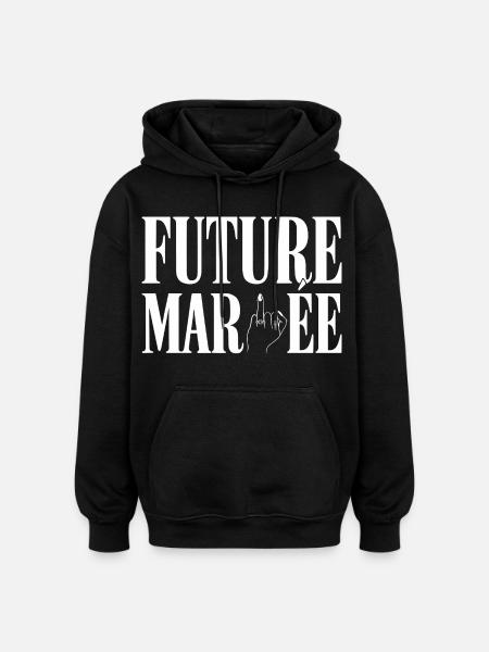 Bride-to-be Humor Party Bachelorette - Oversized Unisex Hoodie - black