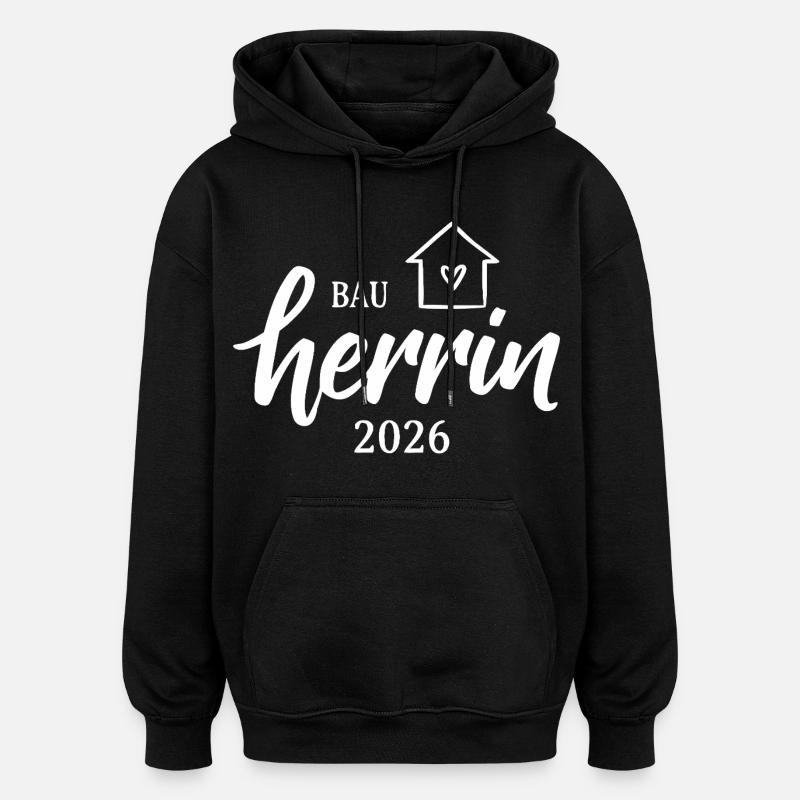 Builder 2026 House Construction - Oversized Unisex Hoodie - black