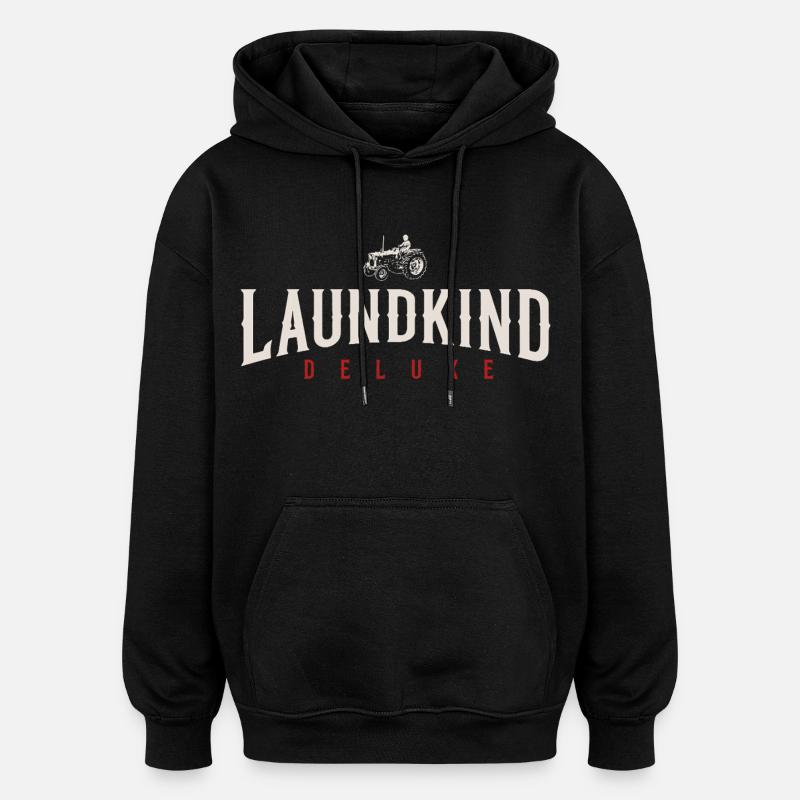 Laundkind - Sweat à capuche oversize unisexe - noir