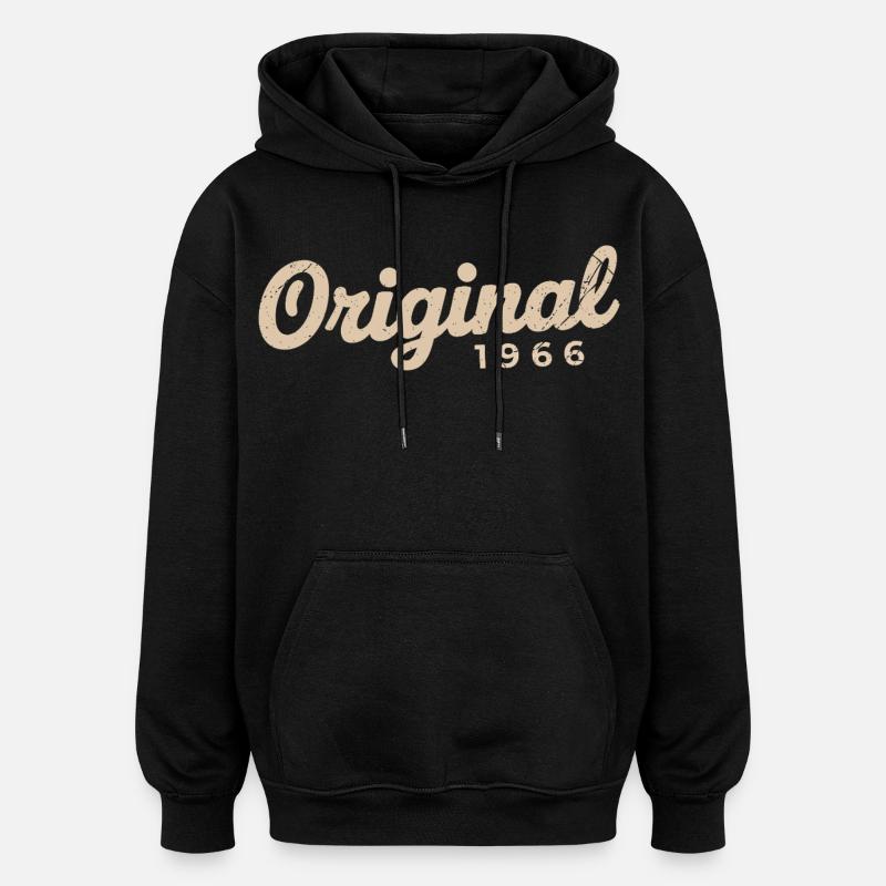 Cadeau d’anniversaire 1966 | Nées en 1966 - Sweat à capuche oversize unisexe - noir