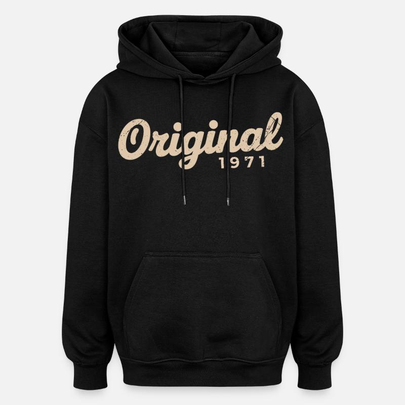 Cadeau d’anniversaire 1971 | Nées en 1971 - Sweat à capuche oversize unisexe - noir