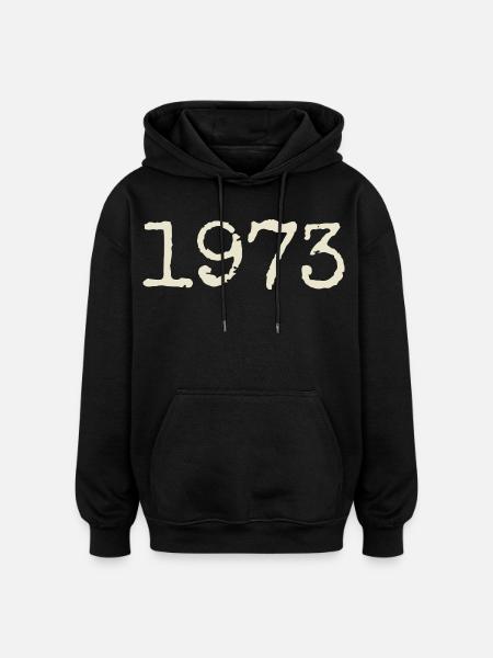 1973 Birthday Gift - Awesome since 1973 - Oversized Unisex Hoodie - black