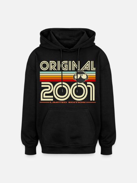 Original 2001 Édition Limitée Retro - Sweat à capuche oversize unisexe - noir