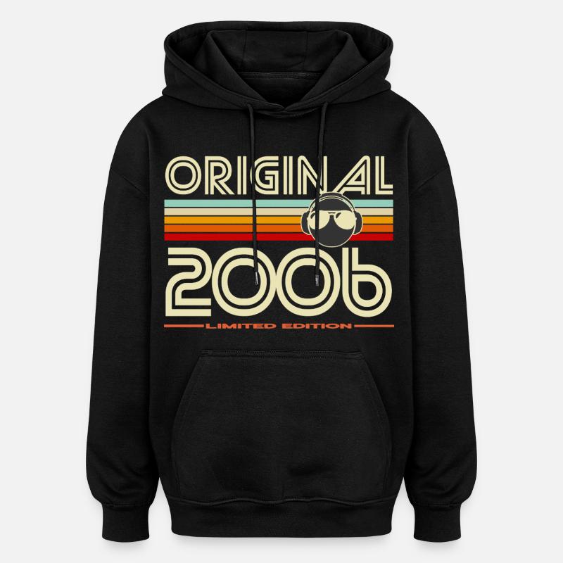 Rétro 2006 Édition Limitée - Sweat à capuche oversize unisexe - noir