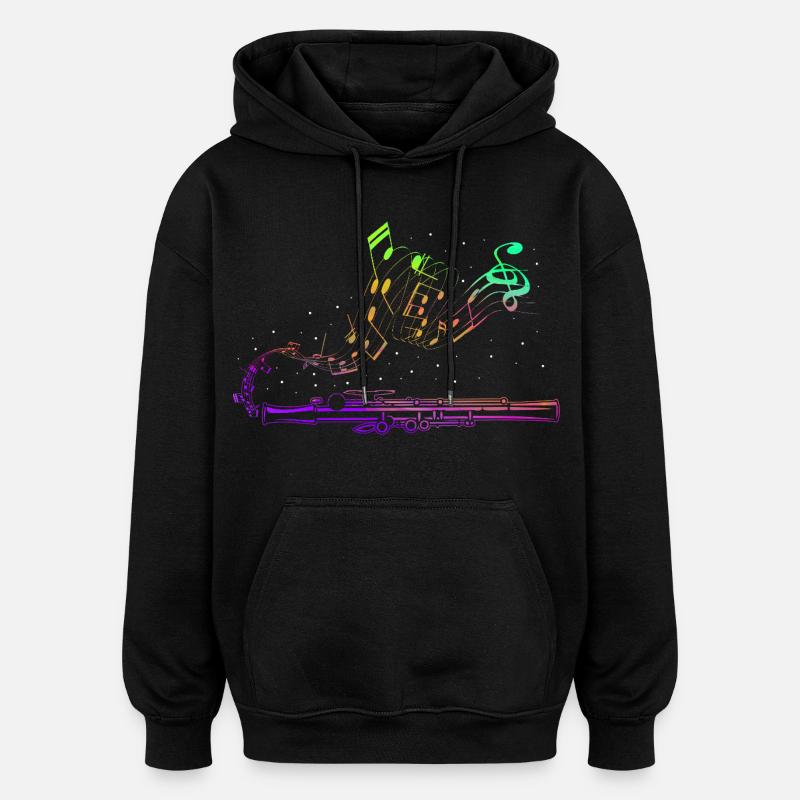 Fosse, section de percussions de marimbistes - Sweat à capuche oversize unisexe - noir