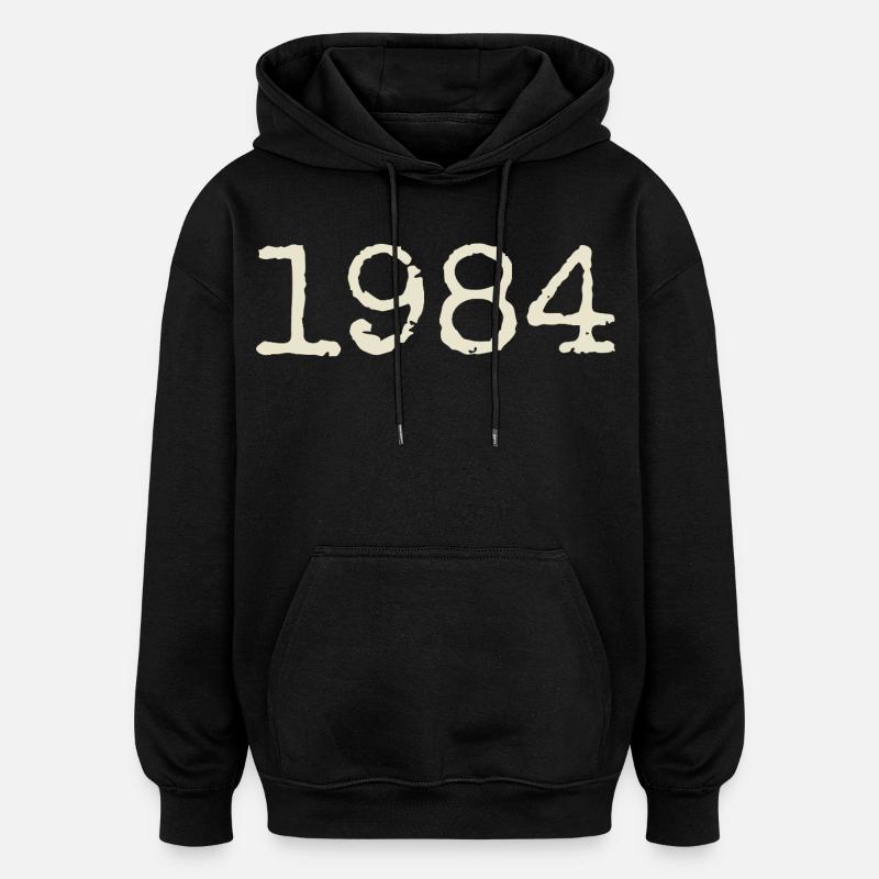 Cadeau Anniversaire 1984 - Génial depuis 1984 - Sweat à capuche oversize unisexe - noir