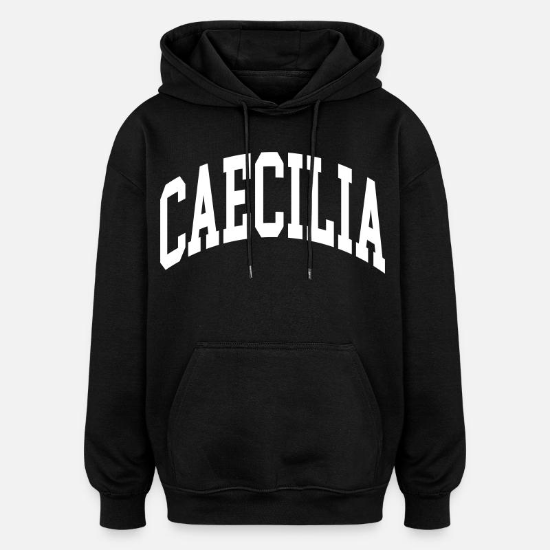 Caecilia - Oversized Unisex Hoodie - Schwarz