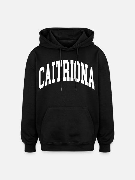 Caitriona - Oversized Unisex Hoodie - Schwarz