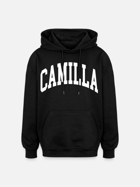 Camilla - Oversized Unisex Hoodie - Schwarz