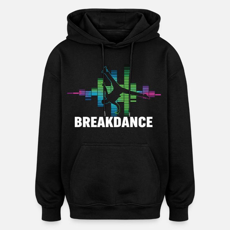 Breakdance Streetstyle Hip Hop DJ Dance - Sweat à capuche oversize unisexe - noir
