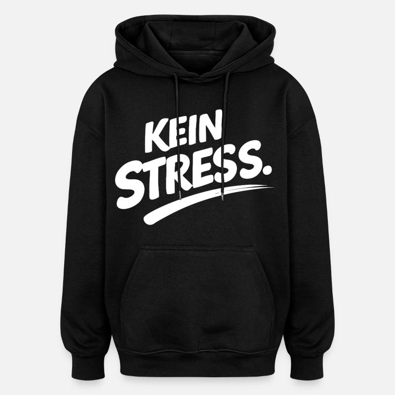 IM FLOW Shirt – Minimal Statement - Oversized Unisex Hoodie - Schwarz
