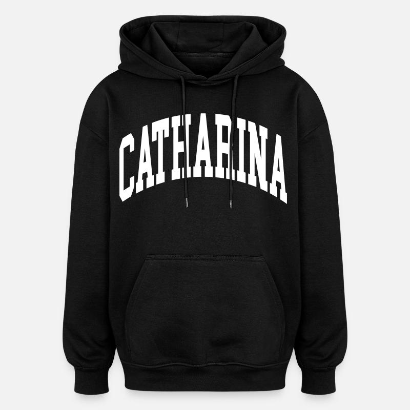 Catharina - Oversized Unisex Hoodie - Schwarz