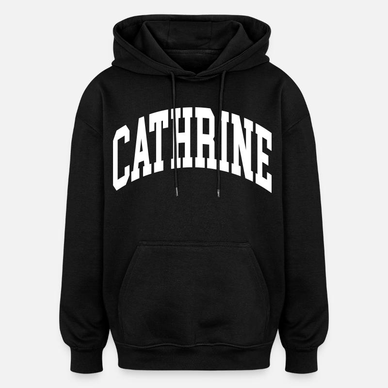 Cathrine - Oversized Unisex Hoodie - black