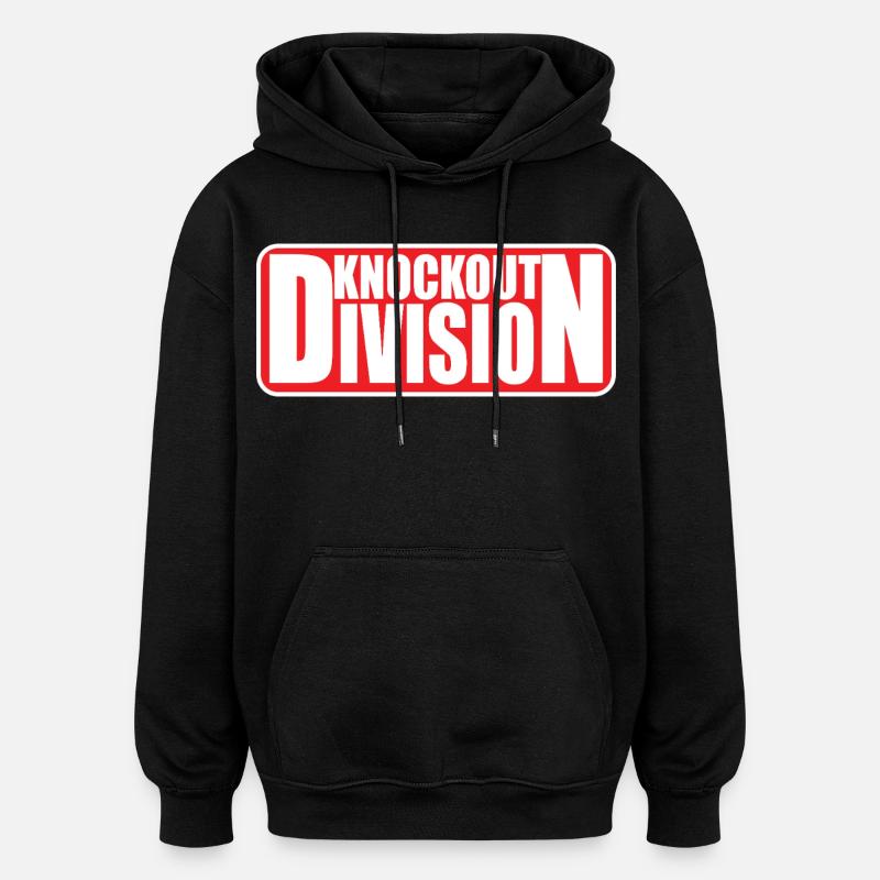 Knockout_Division_MMA_Mixed Arts martiaux - Sweat à capuche oversize unisexe - noir