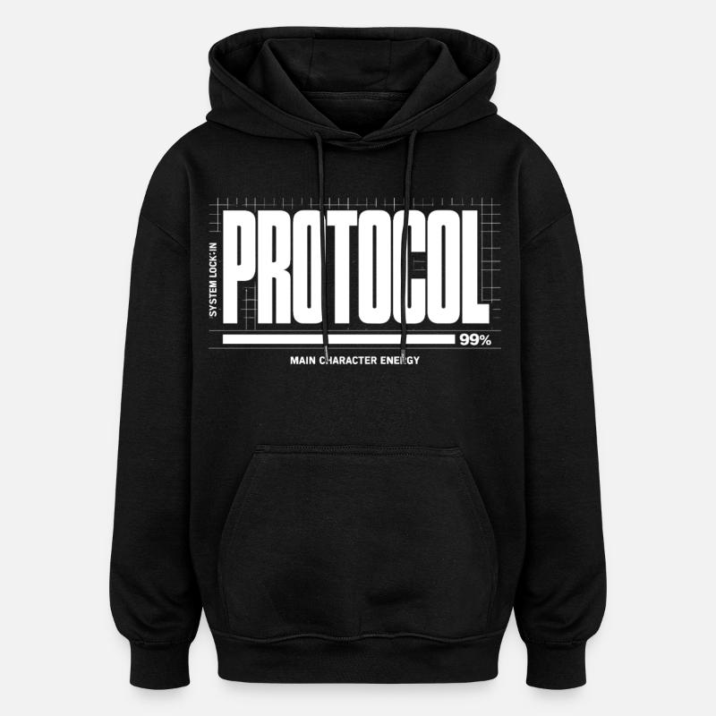 Projet System Down Imparfait - Sweat à capuche oversize unisexe - noir