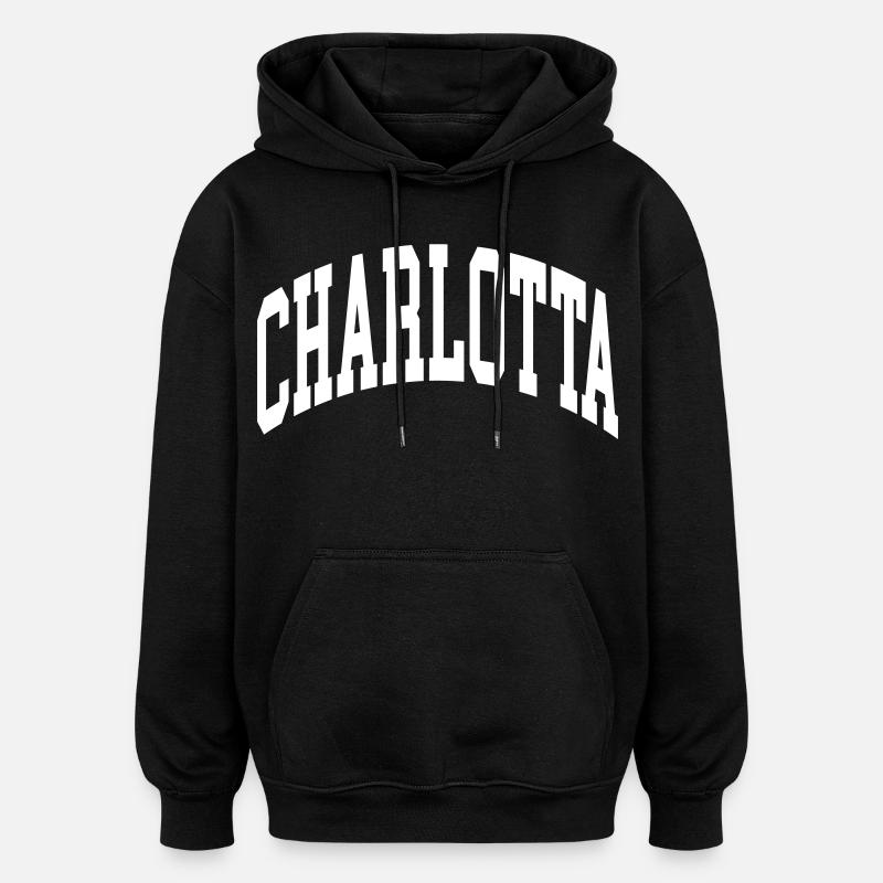 Charlotta - Sweat à capuche oversize unisexe - noir