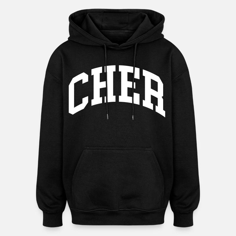 São Paulo - Sweat à capuche oversize unisexe - noir