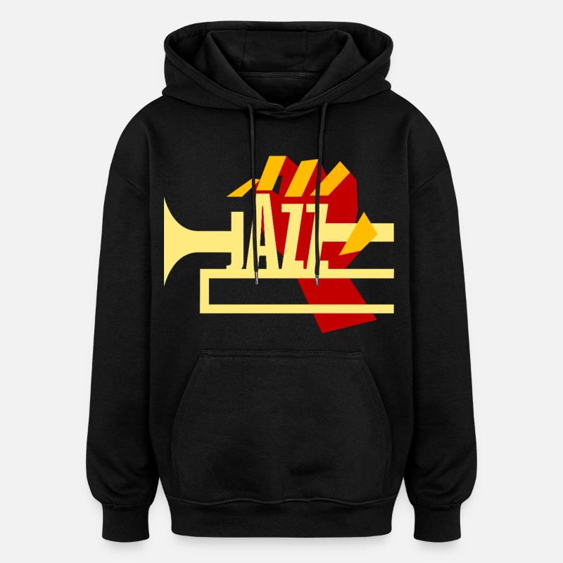 Jazz Brass - Sweat à capuche oversize unisexe - noir