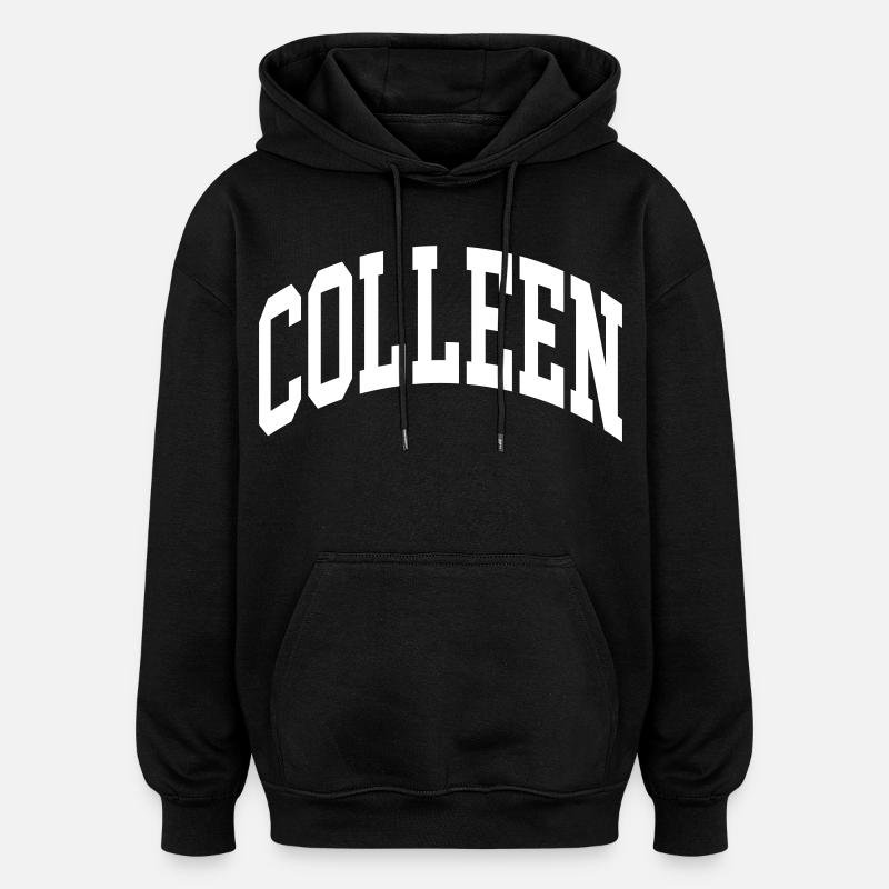 Colleen - Sweat à capuche oversize unisexe - noir