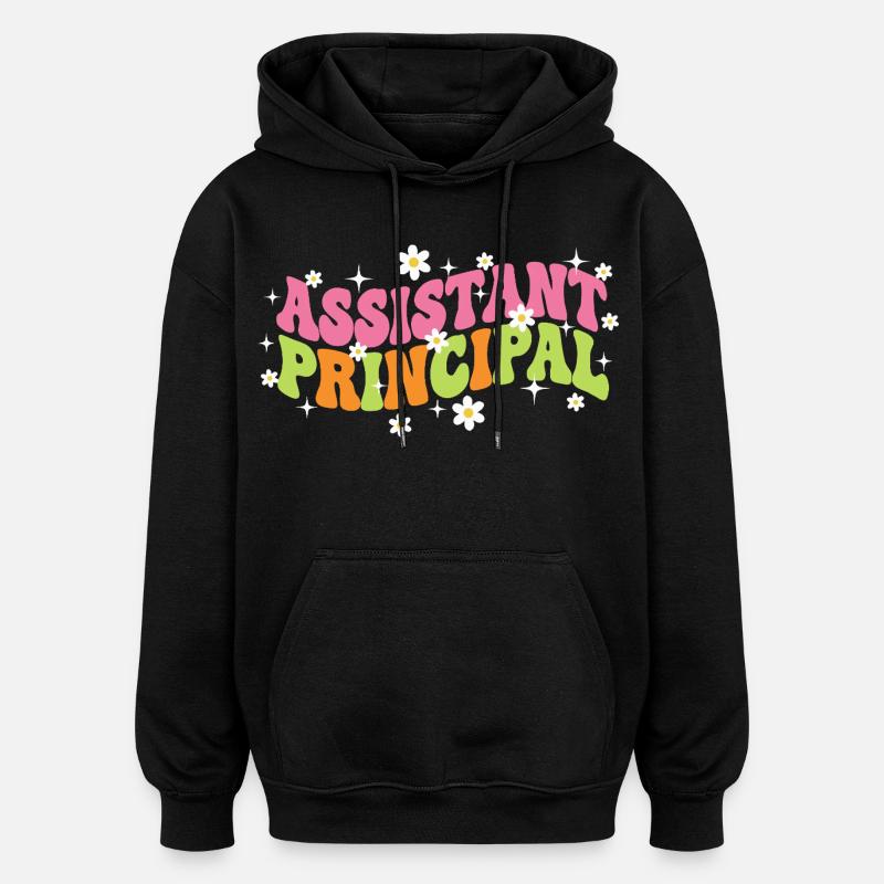 Directeur adjoint Retro Groovy - Sweat à capuche oversize unisexe - noir