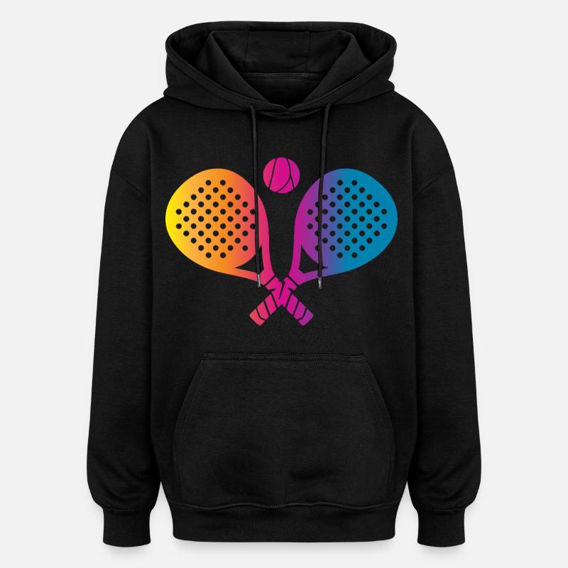 Padel Sport - Sweat à capuche oversize unisexe - noir