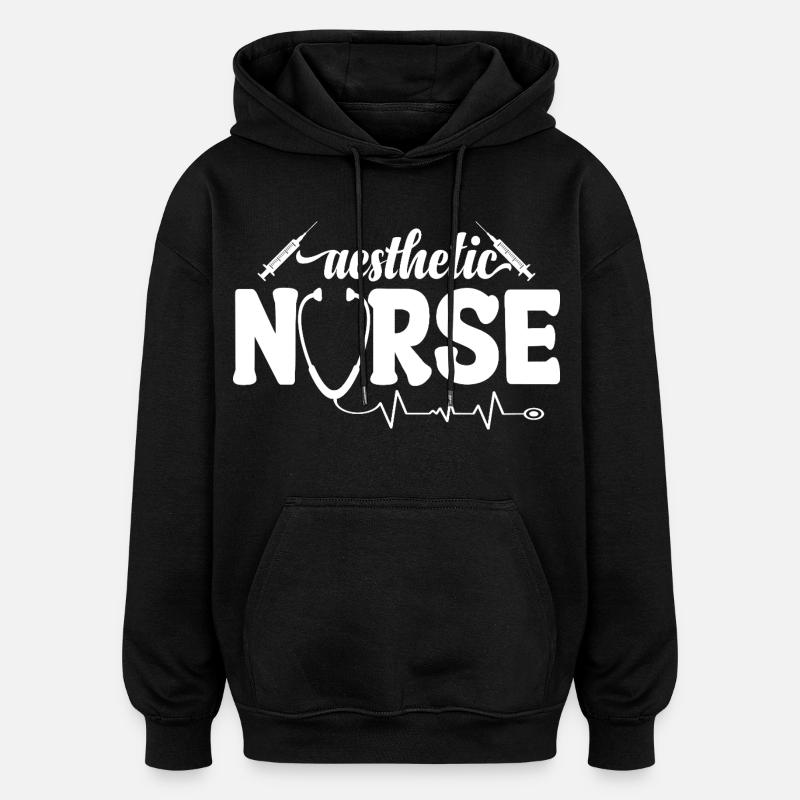 Infirmière esthétique Médecine Spa Dermatologie Botox - Sweat à capuche oversize unisexe - noir