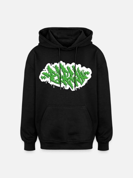 BLEGH SCREAM FUNNY METAL LOVER GIFT - Oversized Unisex Hoodie - black