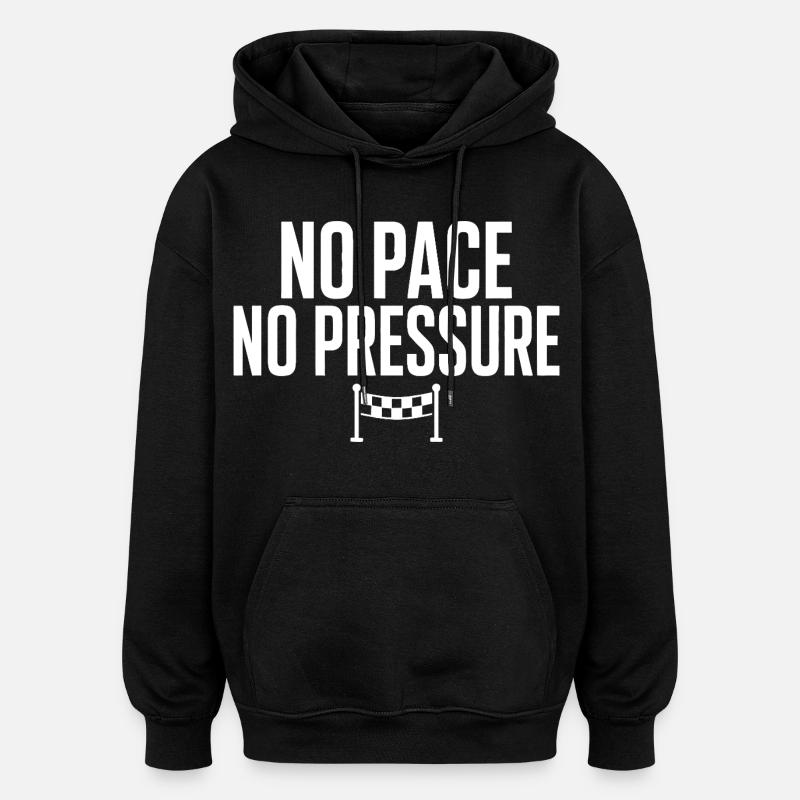 Pas de rythme, pas de pression - Sweat à capuche oversize unisexe - noir