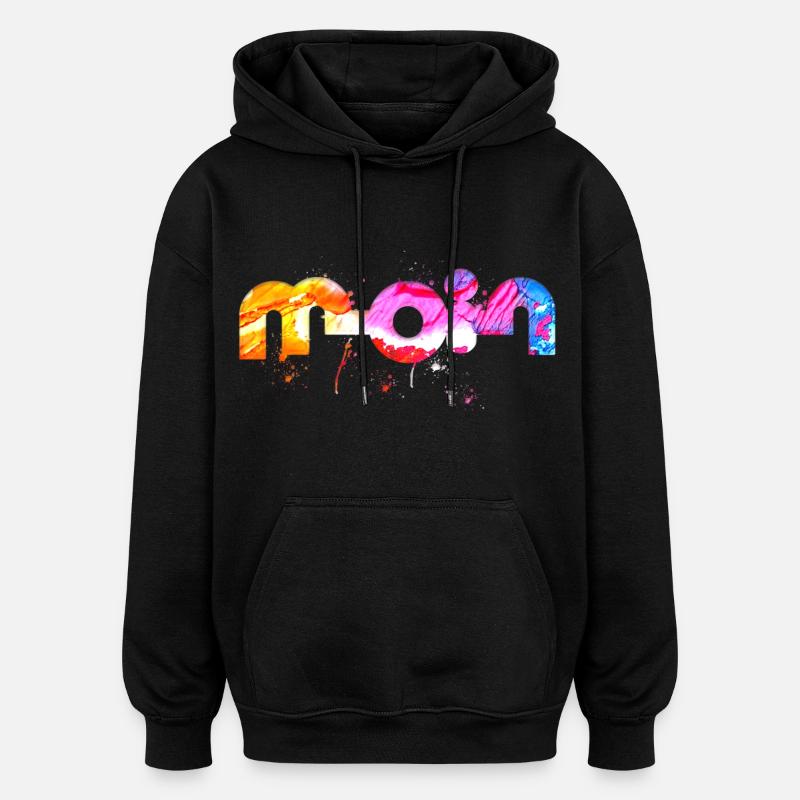 Moin - Oversized Unisex Hoodie - Schwarz