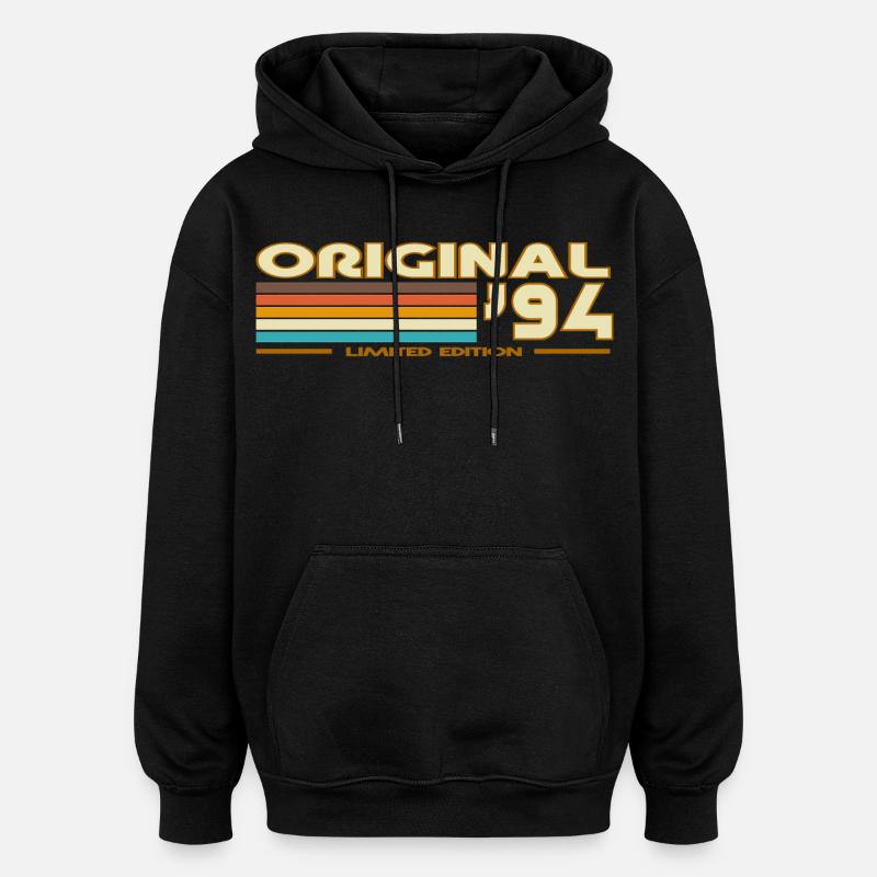 1994 - Sweat à capuche oversize unisexe - noir