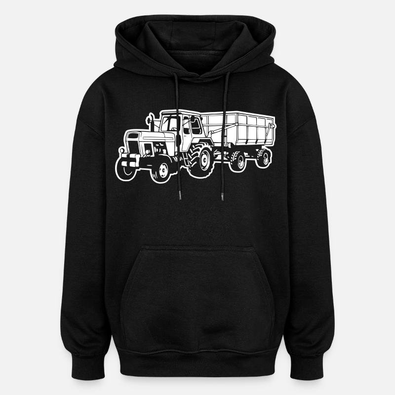 ZT300 mit HW80 (Differenzbild) - Oversized Unisex Hoodie - Schwarz