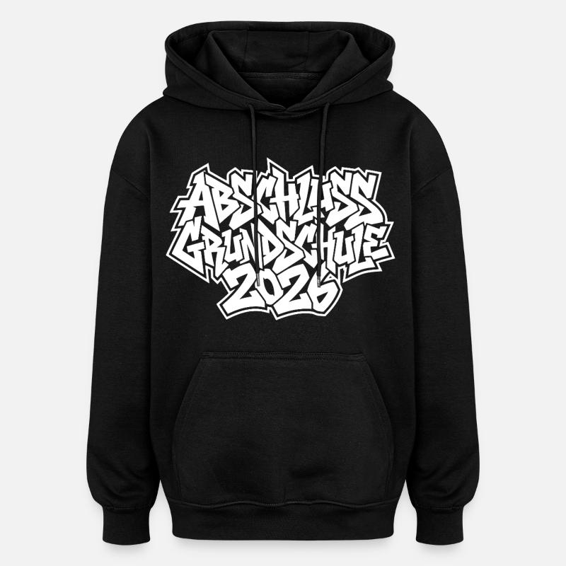 Grundschule Abschluss 2026 Graffiti - Oversized Unisex Hoodie - Schwarz