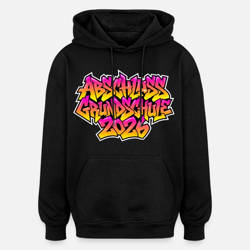 Grundschule Abschluss 2026 Graffiti - Oversized Unisex Hoodie - Schwarz