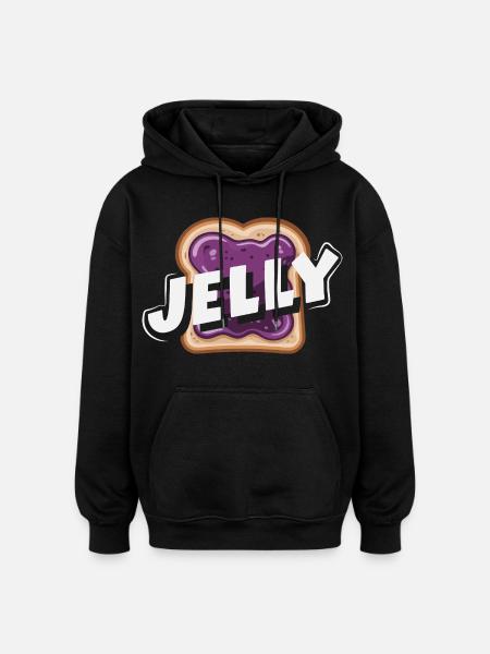 Peanut Butter & Jam Partner Look Design - Oversized Unisex Hoodie - black