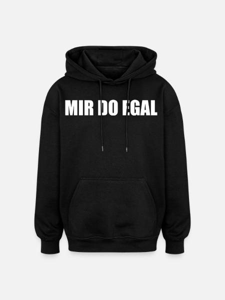 I don't care - Oversized Unisex Hoodie - black