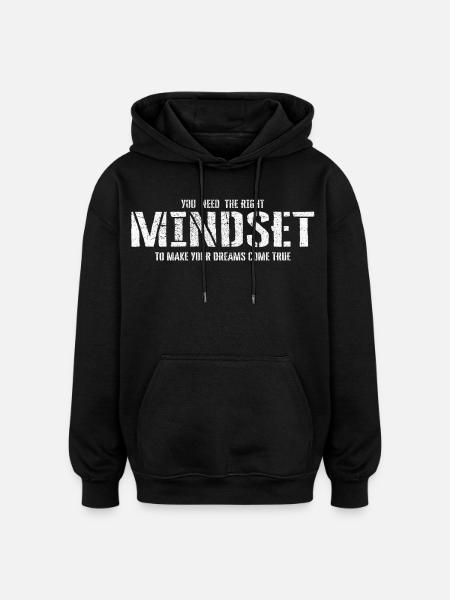 Mindset - Oversized Unisex Hoodie - black