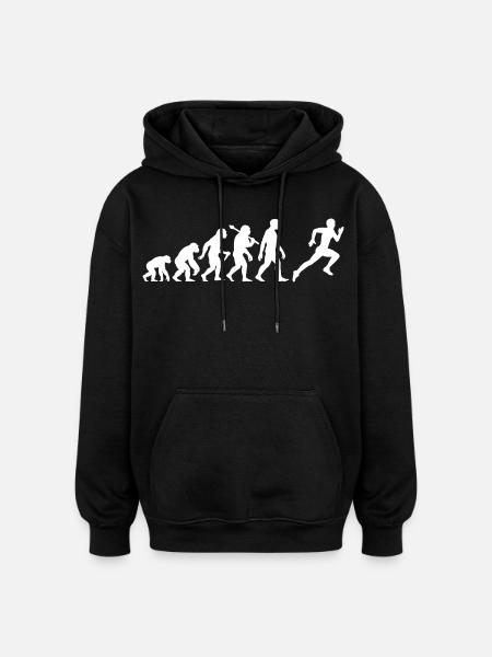 Jogger Evolution pour coureurs - Sweat à capuche oversize unisexe - noir