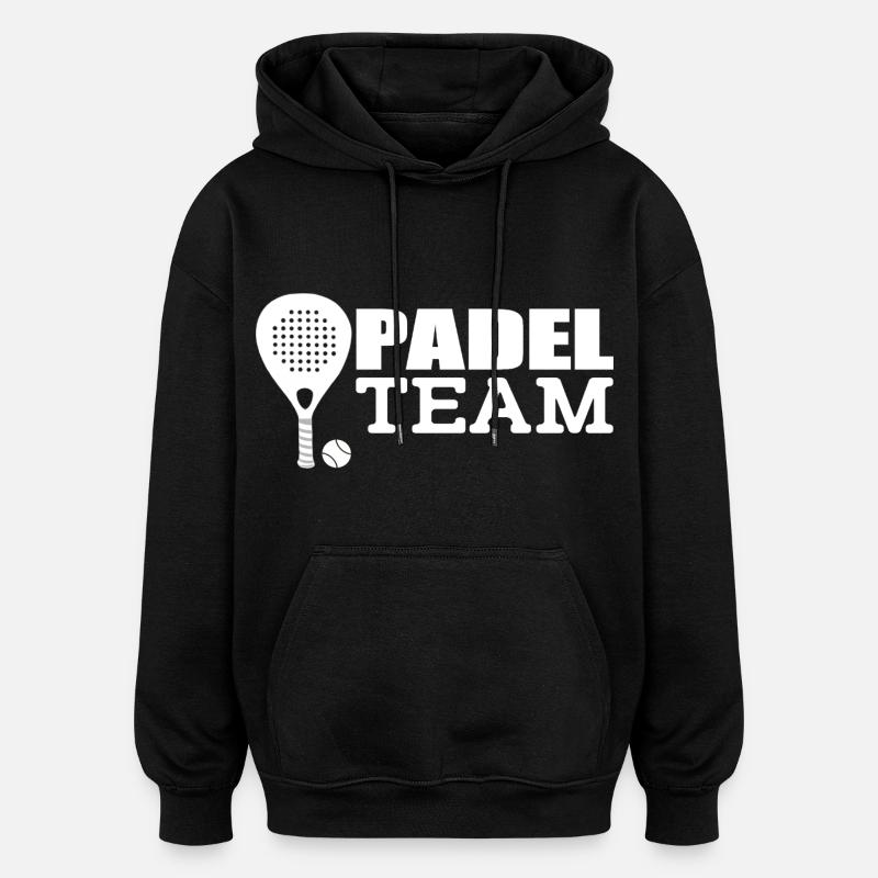 Padel-Mannschaft - Oversized Unisex Hoodie - Schwarz