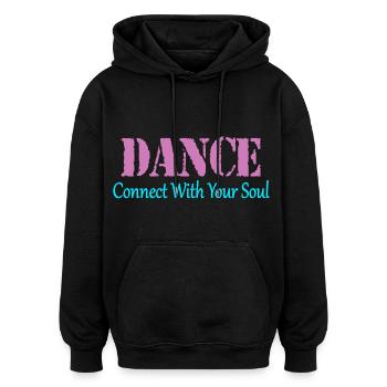 Dance - Oversized Unisex Hoodie - Schwarz - Vorne - Noah (186cm)