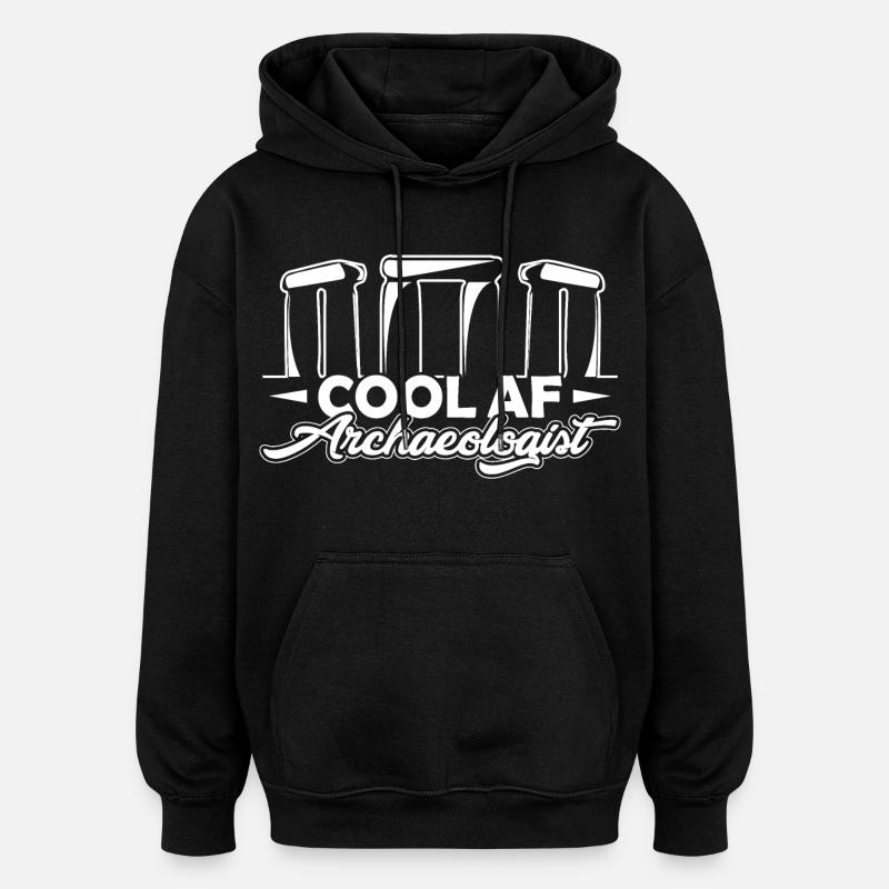 Archaeologist Cool AF Archaeologist - Oversized Unisex Hoodie - black