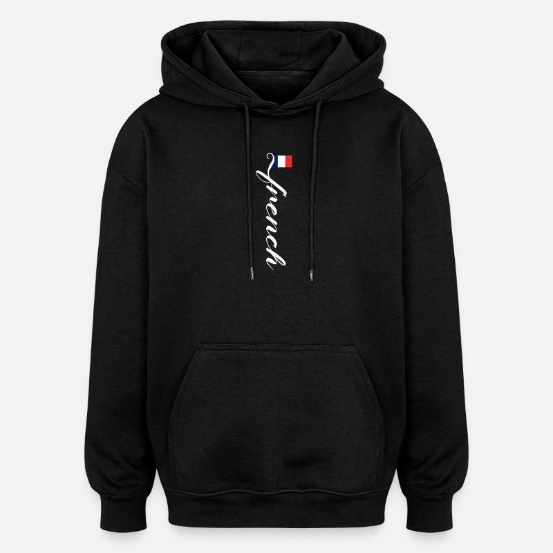 Frankreich - Oversized Unisex Hoodie - Schwarz