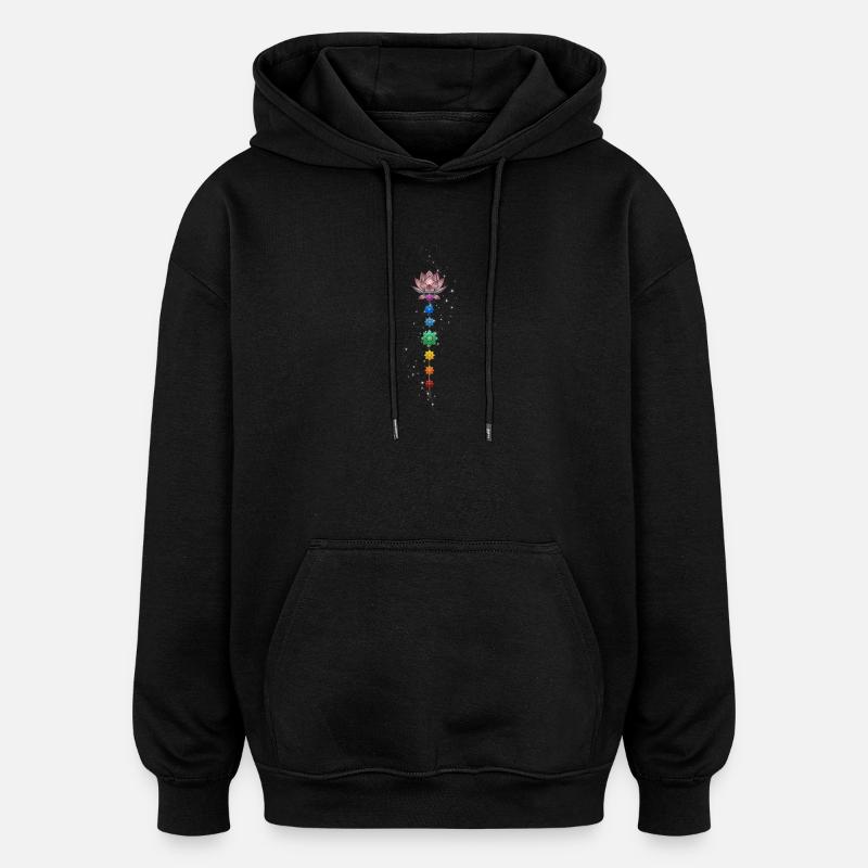 Alignez votre cœur avec la source. - Sweat à capuche oversize unisexe - noir