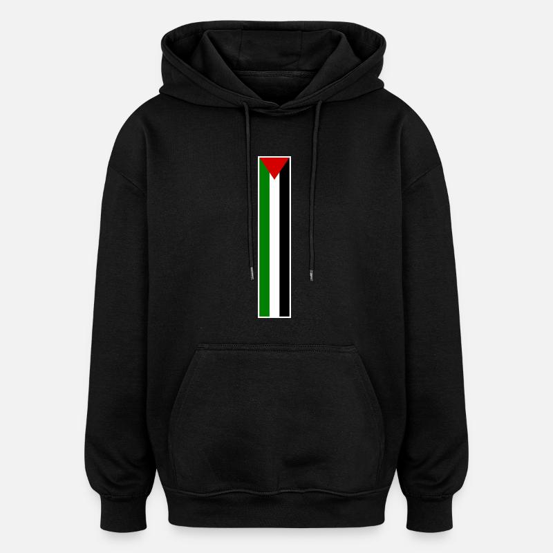 Free palestine - Sweat à capuche oversize unisexe - noir