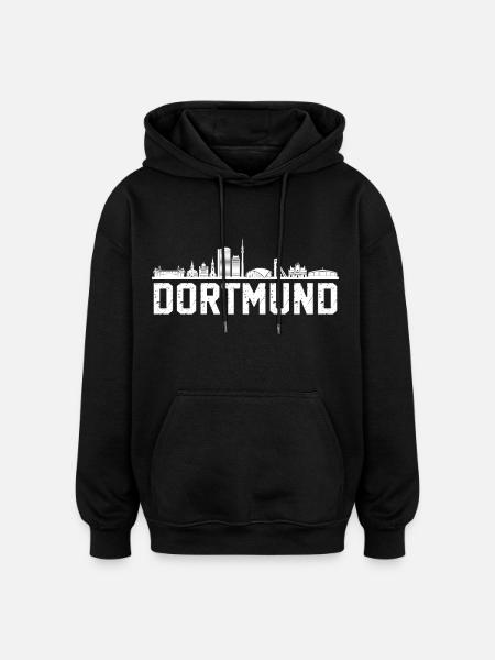 Skyline Dortmund - Oversized Unisex Hoodie - black
