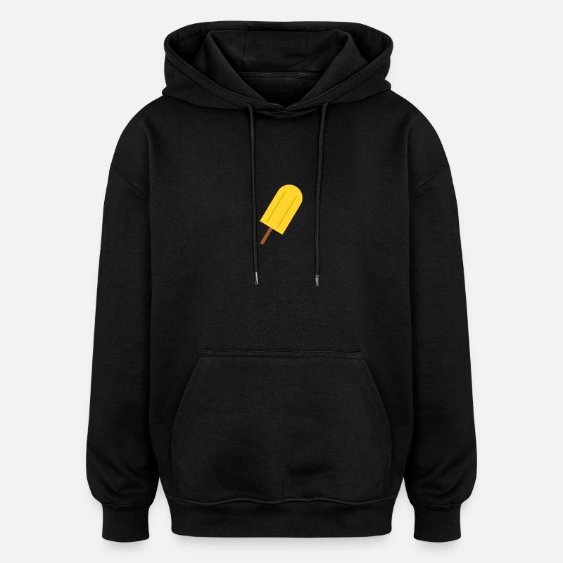 Popsicles in comic style summer - Oversized Unisex Hoodie - black