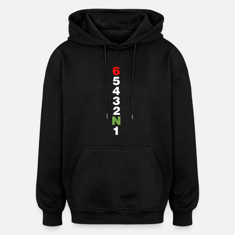 Déposez un engrenage et disparaître - Sweat à capuche oversize unisexe - noir
